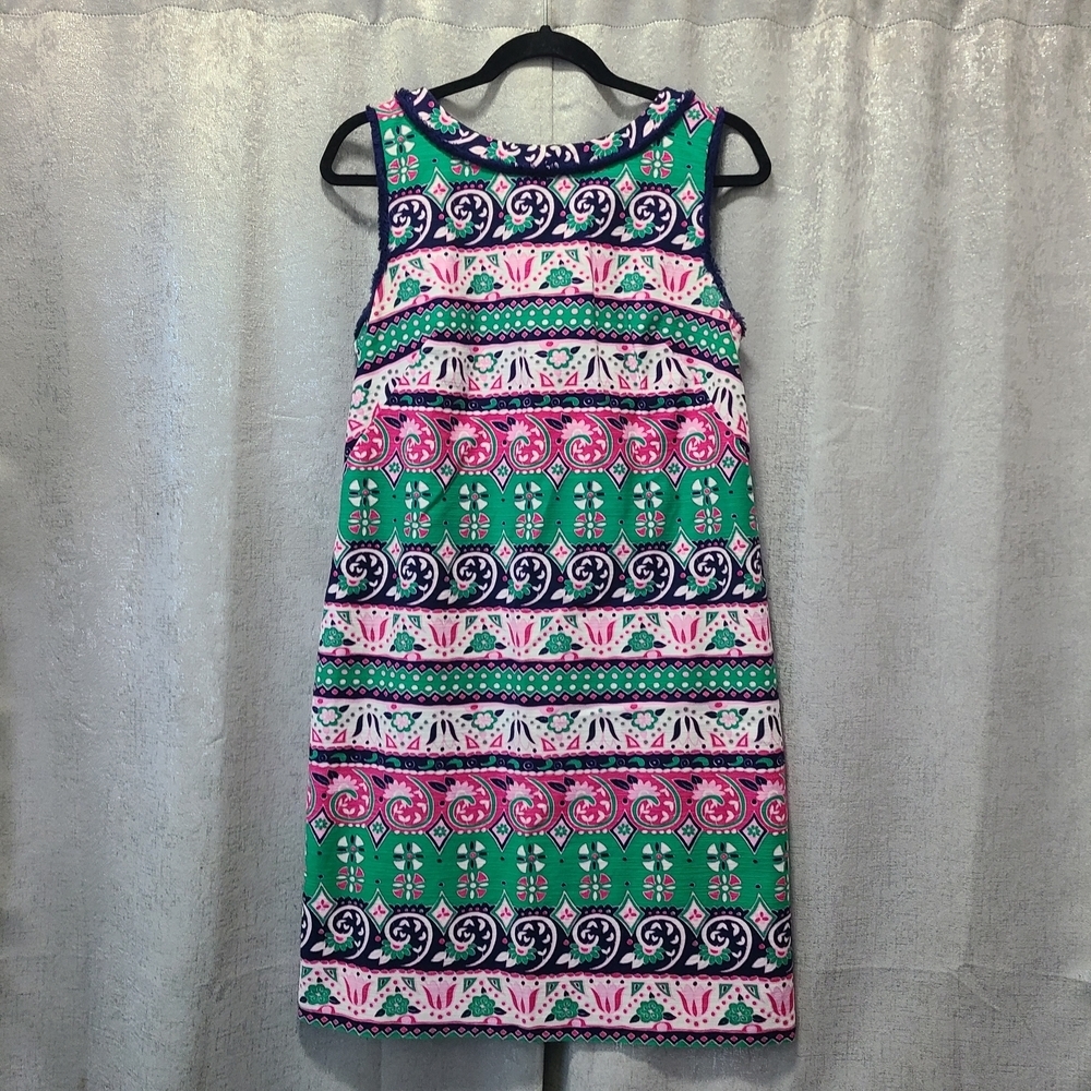Talbots Multicolor Sleeveless Mini Dress‎ Womens Size 8